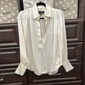 Elegant Cream Women's Blouse